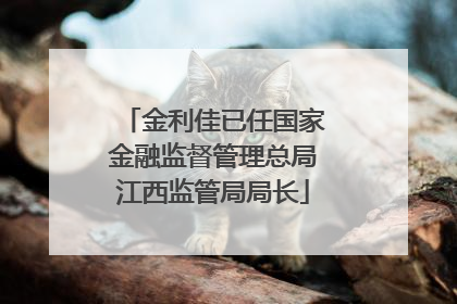 金利佳已任国家金融监督管理总局江西监管局局长