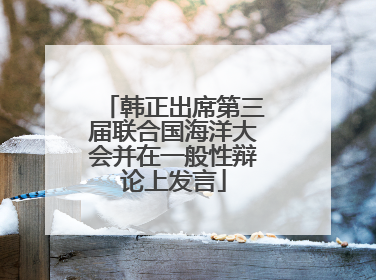 韩正出席第三届联合国海洋大会并在一般性辩论上发言
