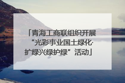 青海工商联组织开展“光彩事业国土绿化·扩绿兴绿护绿”活动