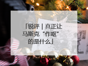 锐评｜真正让马斯克“作呕”的是什么