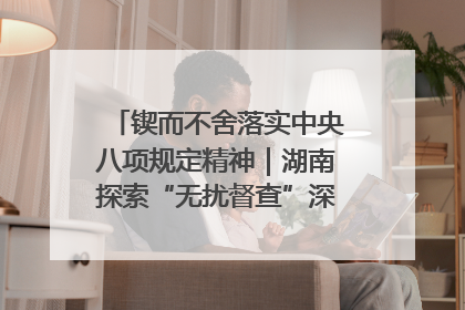 锲而不舍落实中央八项规定精神｜湖南探索“无扰督查”深化基层减负