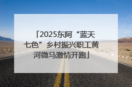 2025东阿“蓝天七色”乡村振兴职工黄河微马激情开跑