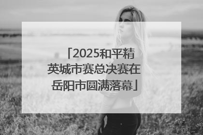 2025和平精英城市赛总决赛在岳阳市圆满落幕