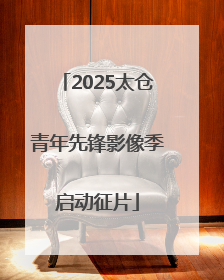 2025太仓青年先锋影像季启动征片
