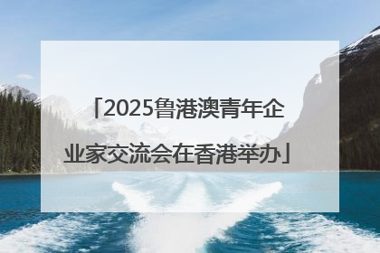 2025鲁港澳青年企业家交流会在香港举办
