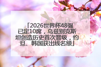 2026世界杯48强已定10席，乌兹别克斯坦创造历史首次晋级，约旦、韩国获出线名额