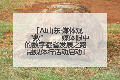 AI山东·媒体观“数”——媒体眼中的数字强省发展之路融媒体行活动启动